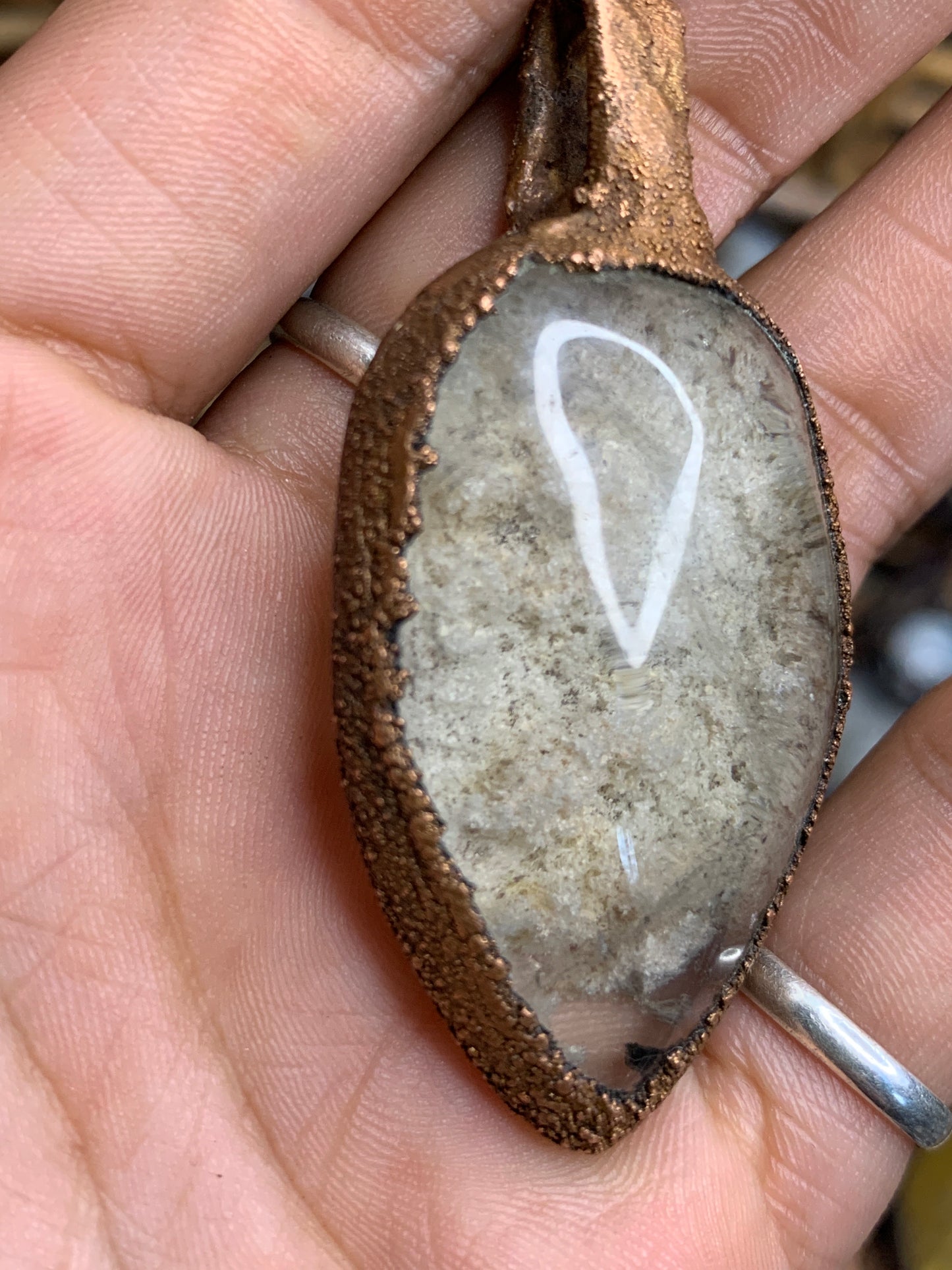 Lodolite included quartz