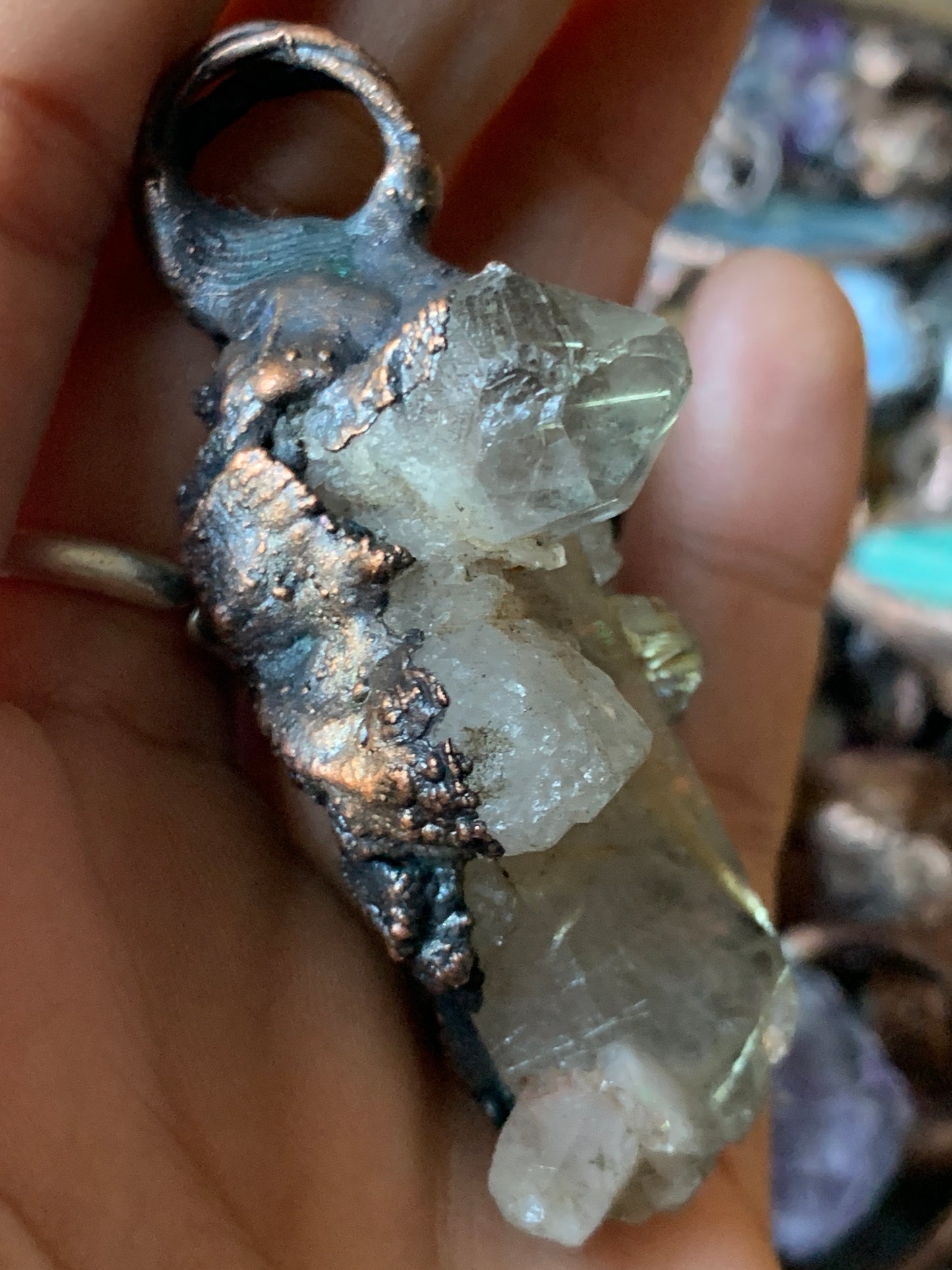Golden rutilated quartz