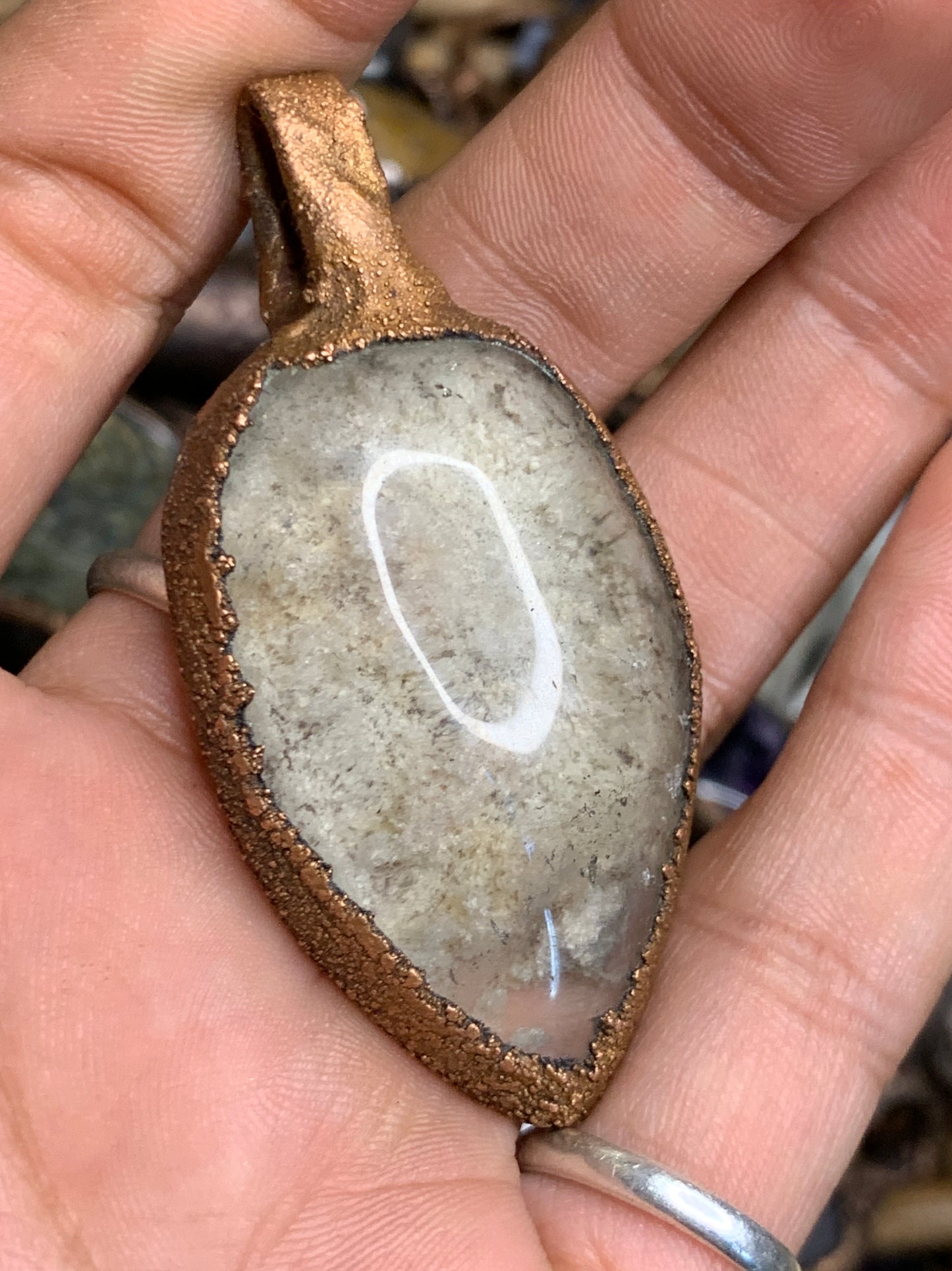 Lodolite included quartz