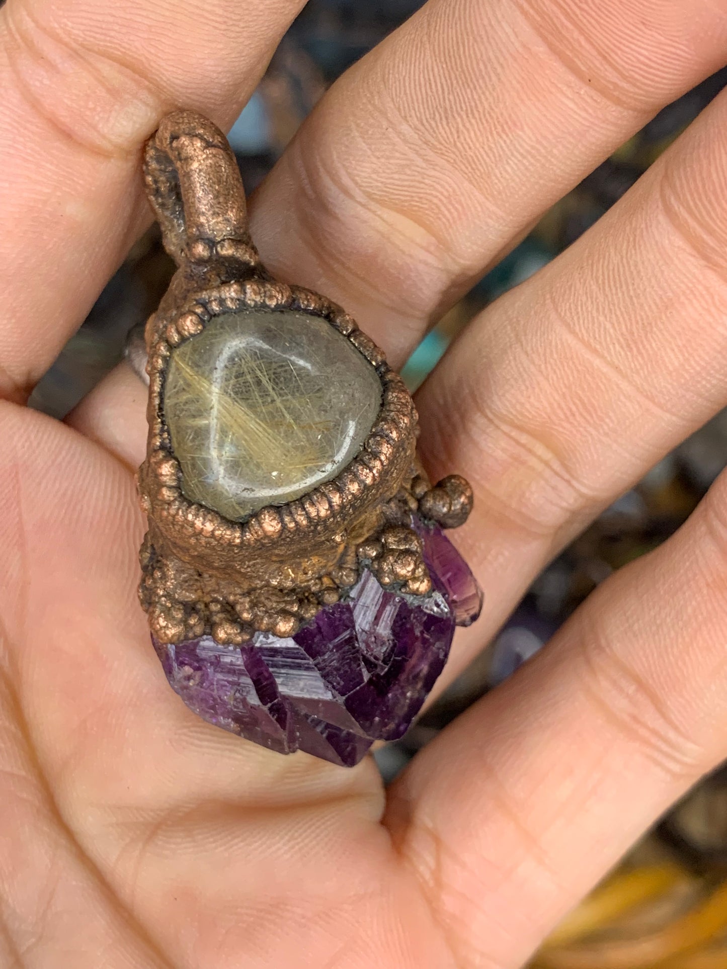 rutilated amethyst
