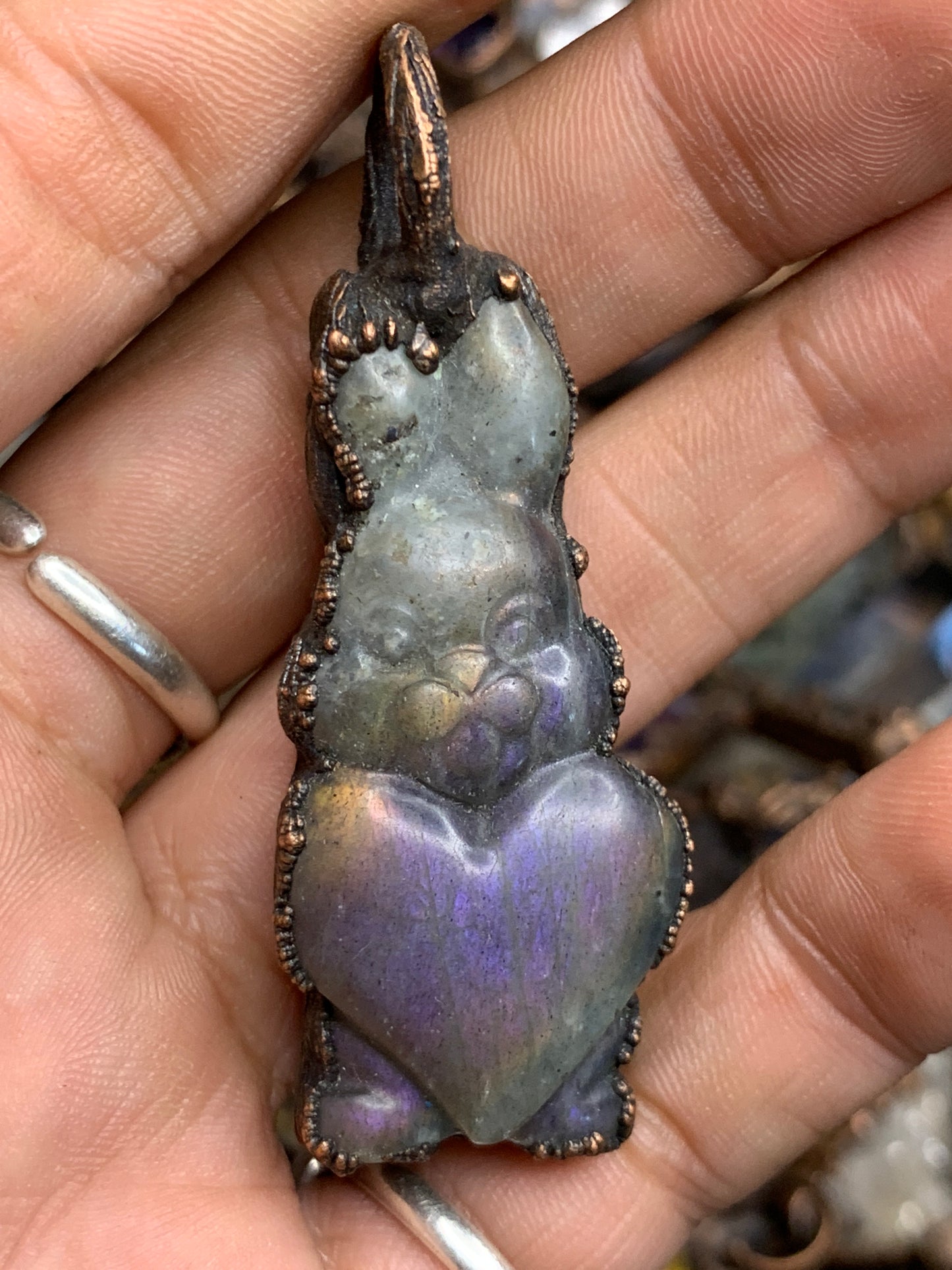 labradorite bunny
