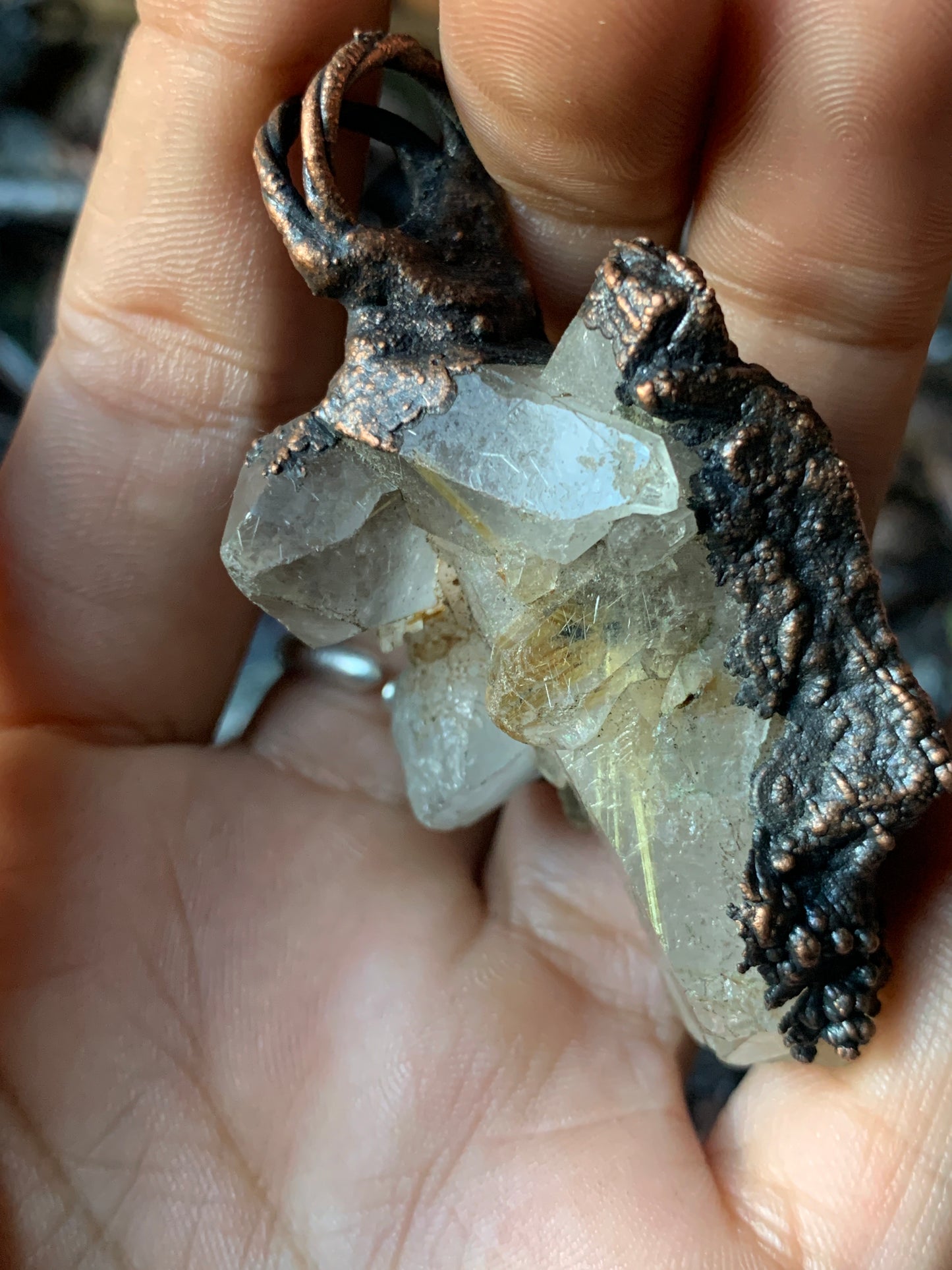 Golden rutilated quartz