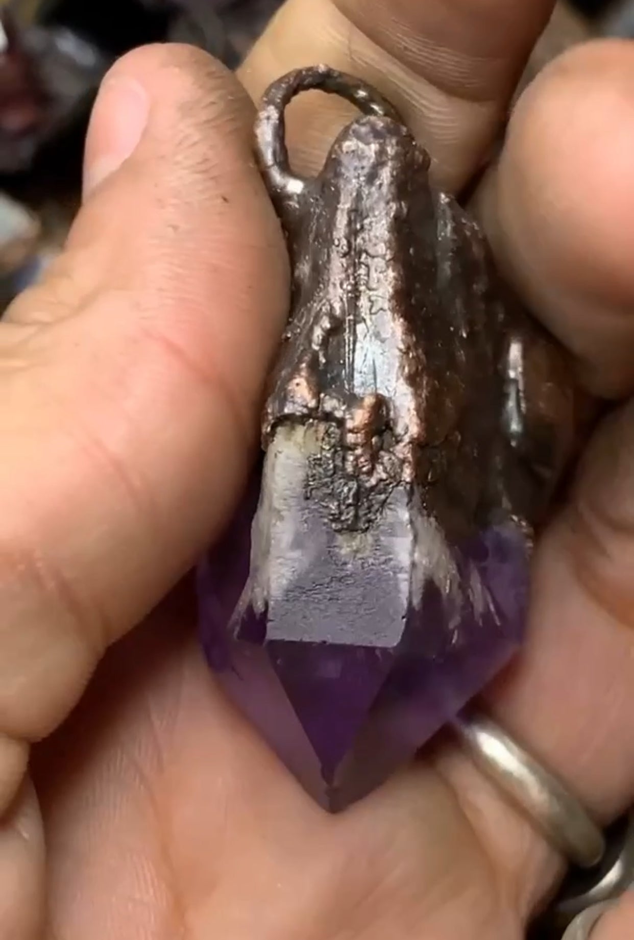 Brazilian Bahia, amethyst and moonstone