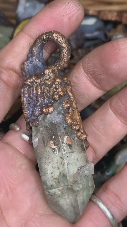 Garden quartz and aquarium